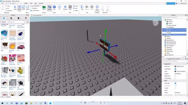 Как сделать табличку в РОБЛОКС СТУДИО | Roblox Studio смотреть онлайн