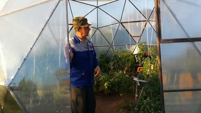 Купольная теплица, своими руками. Обзор. Впечатления после первого сезона использования. смотреть онлайн