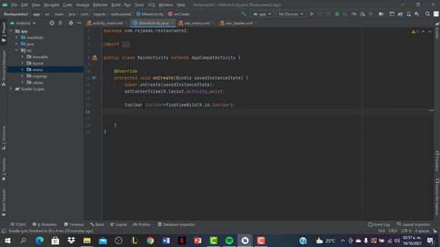 Creacion De Un Navigation Drawer En Android Studio Con Fragmentos Explicacion
