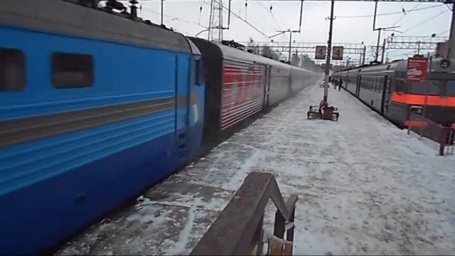 Электровоз ЧС6-001 с поездом №268 (Москва → СПб) смотреть онлайн