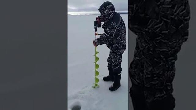 Тестируем бур. Зимняя рыбалка 2018г. смотреть онлайн