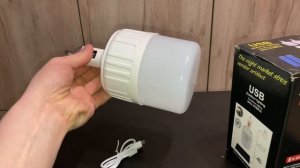 Фонарь кемпинговый подвесной, походный. С солнечной панелью и USB зарядкой с Wildberries за 5 $.