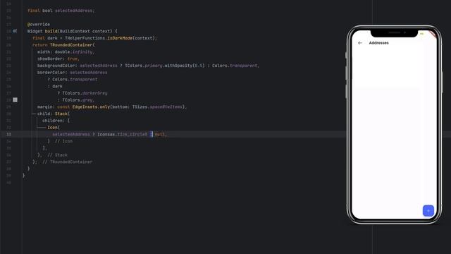 Flutter Addresses Screen | Flutter eCommerce App UI смотреть онлайн