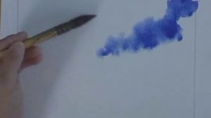 Рисуем облака акварелью