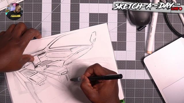 LIVE #sketchadayweekly - HANDHELD! Drawing hands and handheld things смотреть онлайн
