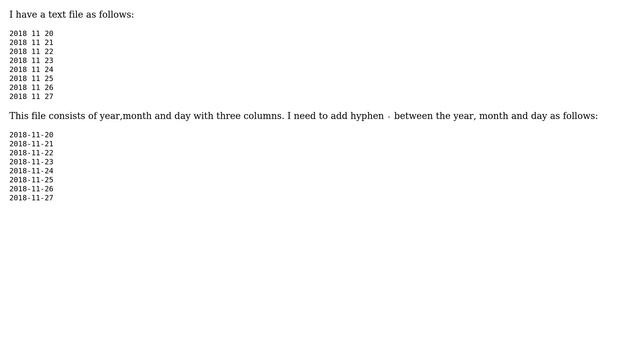 Replace spaces with hyphens in a text file смотреть онлайн