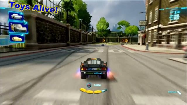 Cars 2 Game Play - Carbon Fiber Lightning McQueen In London