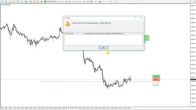 MT4/MT5 Rectangle extender - price alert, risk reward tool смотреть онлайн