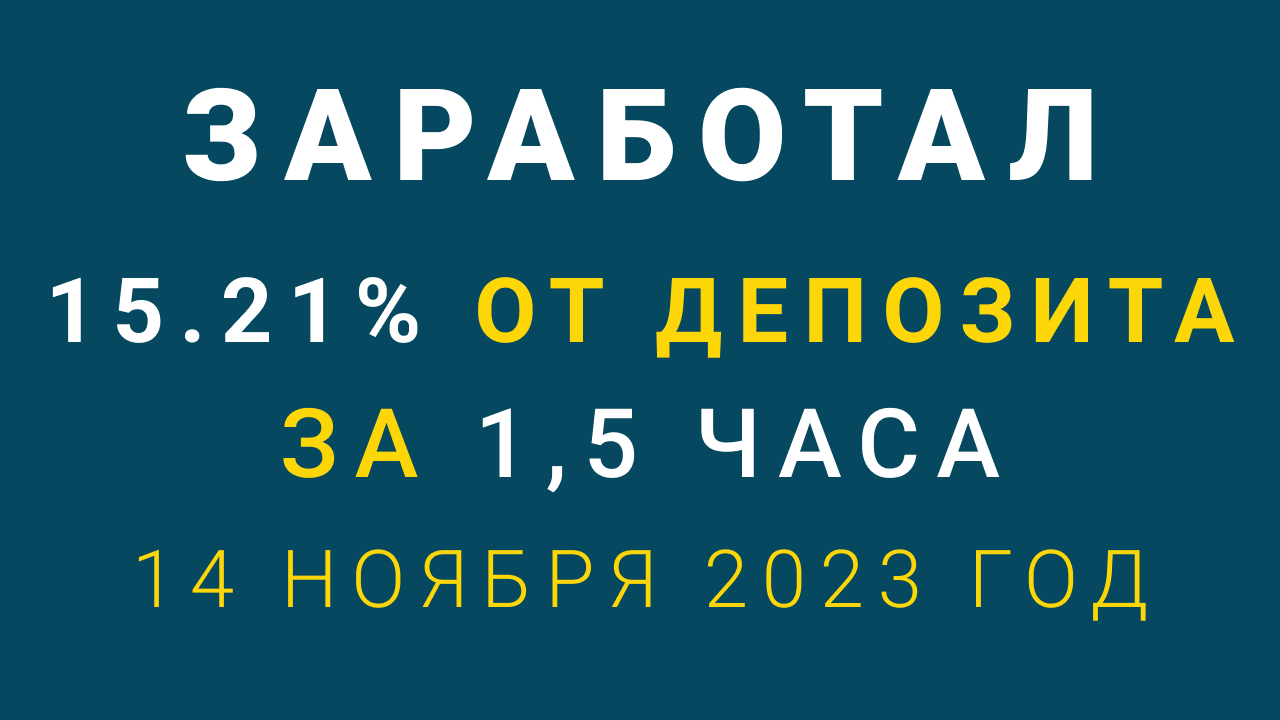 Как заработал 15,21% от депозита за 1,5 часа на бинарных опционах