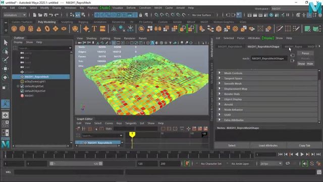 Como usar Color Node en el Modulo MASH en Maya 3D Paso a paso смотреть онлайн