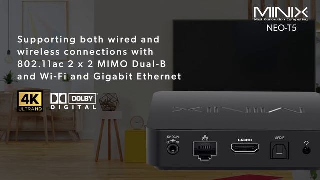 Minix NEO T5 4K ULTRA HD ANDROID TV™ MEDIA HUB смотреть онлайн