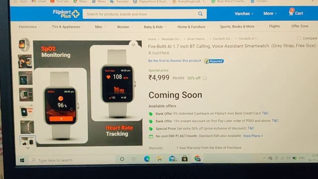 Fire-Boltt AI Bluetooth calling smartwatch under 5000 смотреть онлайн