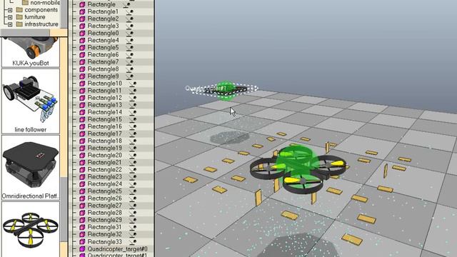 Robotics Simulator: AR Drone Quadricopter in V-REP смотреть онлайн