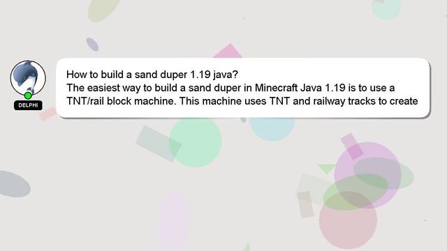 How to build a sand duper 119 java? смотреть онлайн