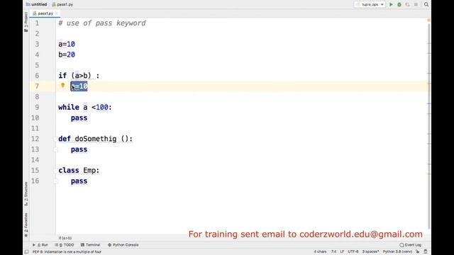 what is pass statement in python ? смотреть онлайн