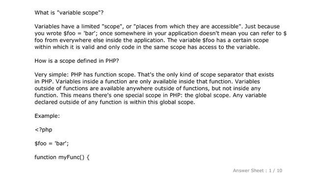 PHP : Reference: What is variable scope, which variables are accessible from where and what are "un смотреть онлайн