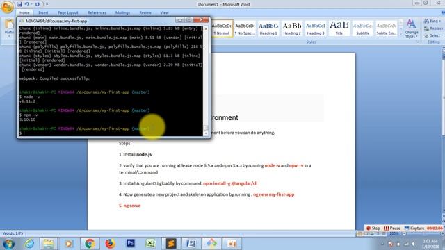 Angular 4 Project setup environment смотреть онлайн