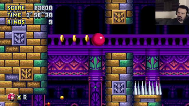 Sonic Mania playthrough pt53 - Knuckle's Wet Hydrocity Run смотреть онлайн