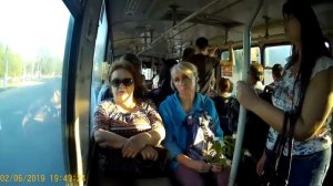 ПО КАЛУГЕ НА ТРОЛЛЕЙБУСЕ ВЗТМ 5284 №090, маршрут 9.