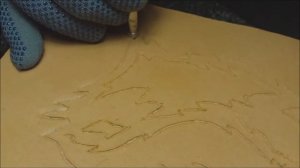 Тиснение по коже. Создаем с нуля изображение. Тиснение рисунка на коже.