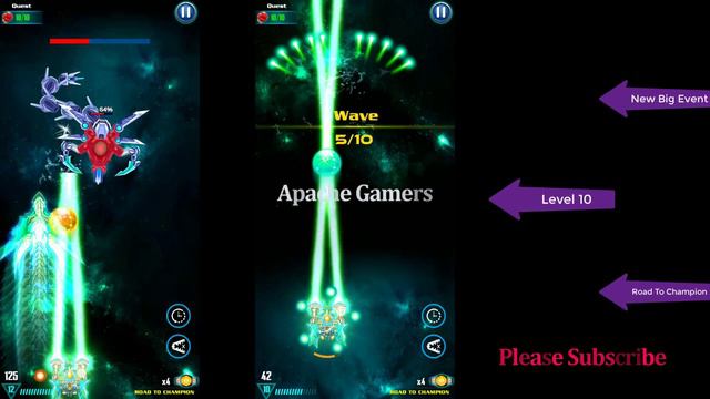 Galaxy Attack: ALien Shooter I New Big Event I Road To Champion I Level 10 ! By Apache Gamers смотреть онлайн