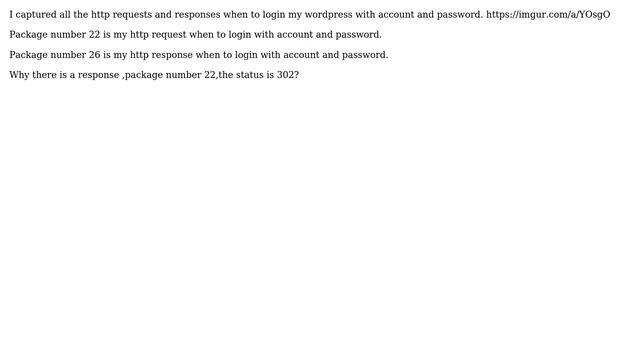 Wordpress: Why there is a 302 status when my account and password are right? смотреть онлайн