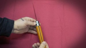 Устройство фиксации клинка складного ножа Опинель "Вироблок"/ Viroblock