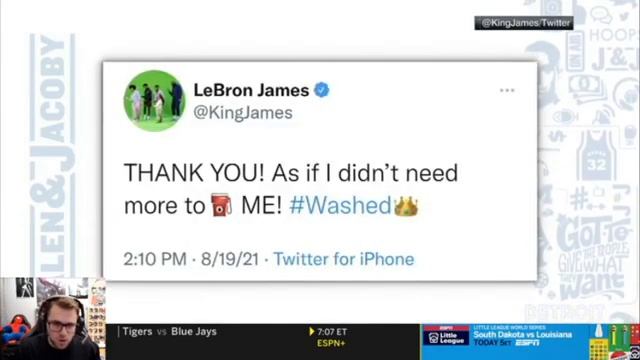 FULL Jalen Jacoby August 20 | Jalen Rose upset "Washed King" LeBron getting 0 vote NBA best player смотреть онлайн
