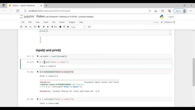Python Fundamentals:Assigning values to variables , input( ) and print( ) functions смотреть онлайн