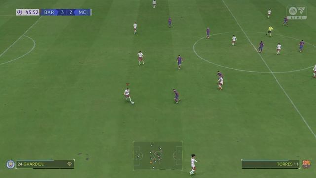 Game 34 EA Sports FC 24 (Man City vs Barcelona) PlayStation 5 Champions League Career mode. смотреть онлайн