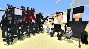 КАМЕРАМЕНЫ, СПИКЕРМЕНЫ и ТВ МЕНЫ против СКИБИДИ ТУАЛЕТОВ в МАЙНКРАФТ! Битва SKIBIDI TOILET MINECRAFT