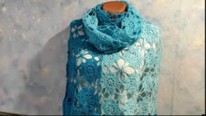 КРАСИВЫЙ ПАЛАНТИН ИЗ МОТИВОВ крючком. Мотив для начинающих. (720p).mp4