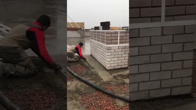 Плоская кровля. Разуклонка керамзитом. Полусухая стяжка смотреть онлайн
