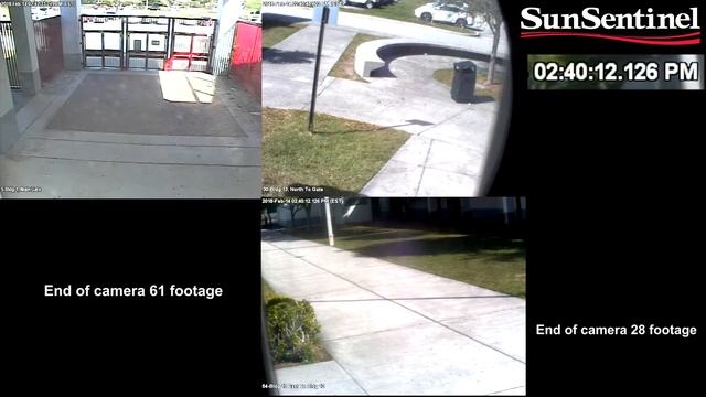 Full video: Surveillance video from outside Marjory Stoneman Douglas on day of shooting смотреть онлайн