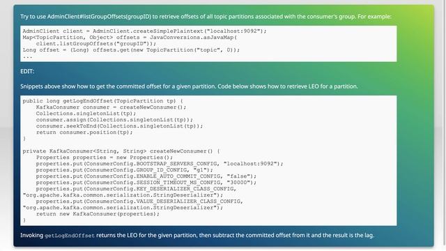How to get kafka consume lag in java program смотреть онлайн