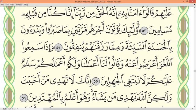 Practice Reciting With Correct Tajweed - Page 392 (Surah Al-Qasas)