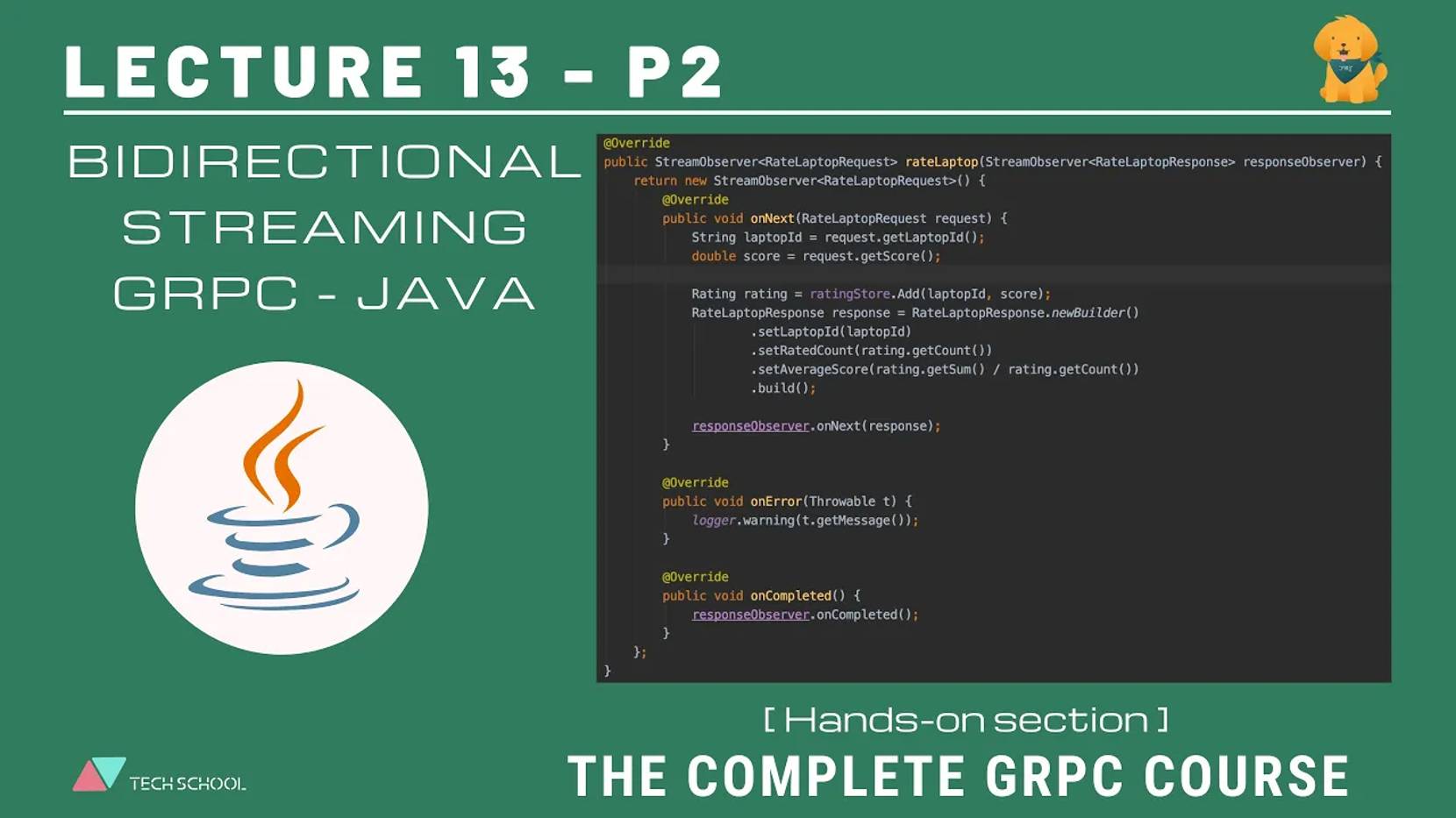 TECH SCHOOL - [gRPC #13.2] Implement bidirectional-streaming gRPC - Java - 2020-02-22 смотреть онлайн
