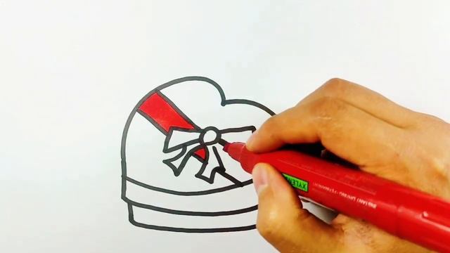 How To Draw A Gift Box | Как нарисовать Подарочную Коробку | Bolalar uchun Sovg‘a qutisi chizish. смотреть онлайн