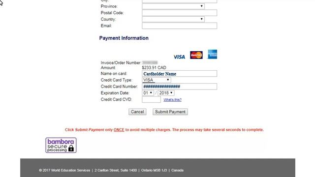 How to Make a Credit Card Payment for WES Services смотреть онлайн