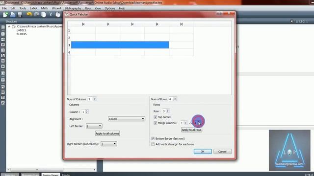 Shortcuts for creating latex table смотреть онлайн