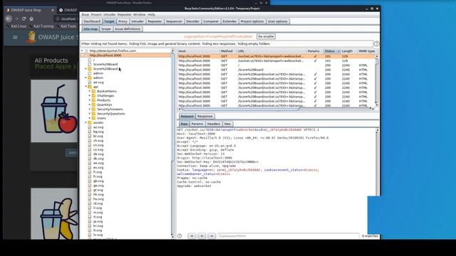 Kali setting up Burp to work with dockerized OWASP Juice Shop смотреть онлайн