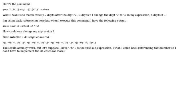 Unix & Linux: grep: invalid content of {} (2 Solutions!!) смотреть онлайн