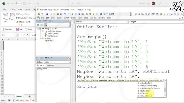MsgBox Buttons | Different Styles of Buttons on MsgBox | MsgBox in VBA | VBA Tutorial смотреть онлайн