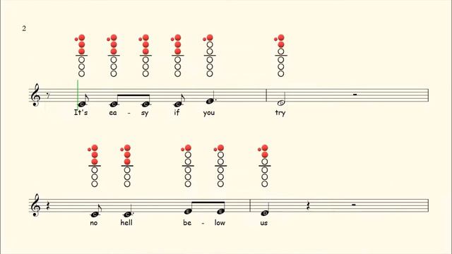 How to play Imagine on Clarinet | Sheet Music with Tab смотреть онлайн