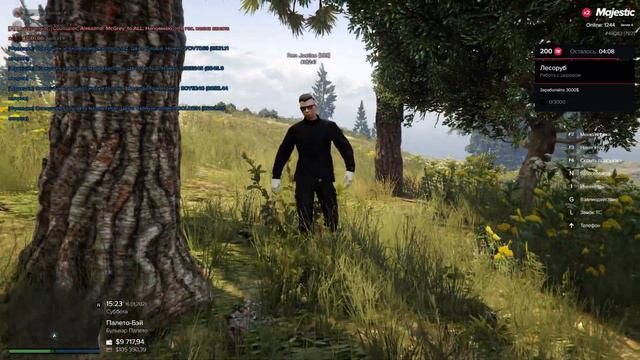 Широкий Рен идет по полю и прогуливает рабочий день в FIB смотреть онлайн