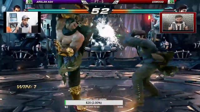 Arslan Ash (Feng) VS Dawood (Dragonuv) Tekken 7 season4 {FT5} смотреть онлайн