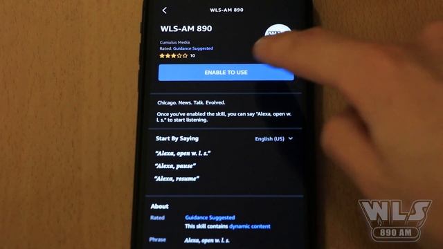 Listen to WLS on your Smart Speaker смотреть онлайн