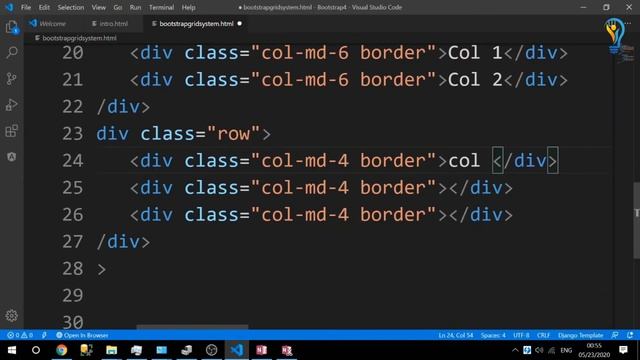 Bootstrap 4 Grid | BOOTSTRAP 4 TUTORIAL | CSS | HTML смотреть онлайн