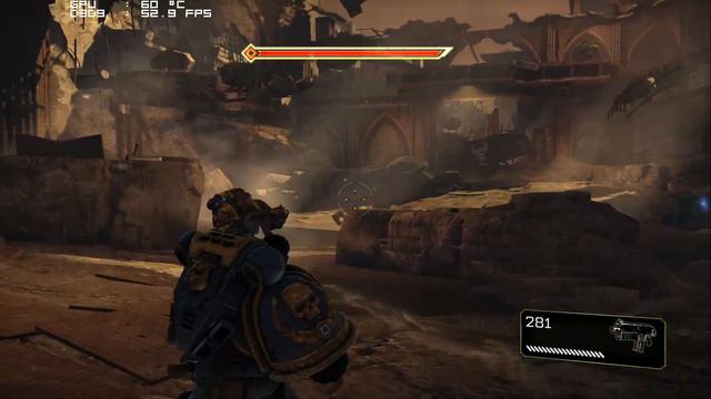 Radeon HD 5830 Benchmark - Warhammer 40k Space Marine Gameplay смотреть онлайн