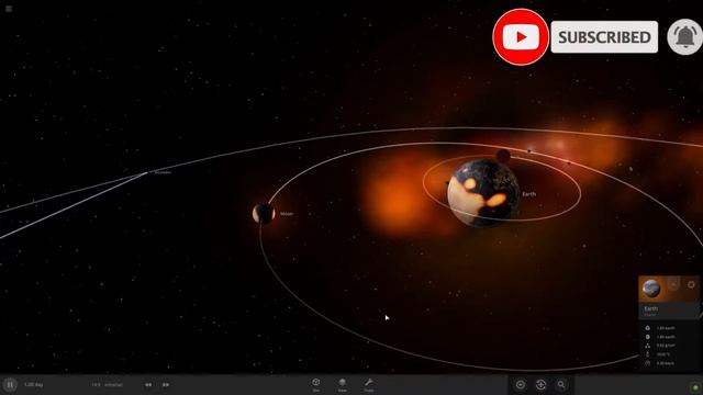 EARTH Collide With SOLAR SYSTEM MOONS Universe Sandbox 2 смотреть онлайн